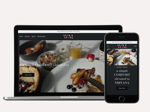 Laptop and iPhone screen showing Wellington Made Shopify website design by Fashioncan. 